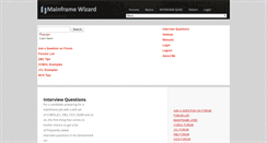 Desktop Screenshot of mainframewizard.com